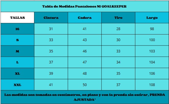 PANTALON DE ARQUERO N1 GOALKEEPER