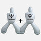 Pack 2 Dummys de entrenamiento blanco t-keeper 2 Metros