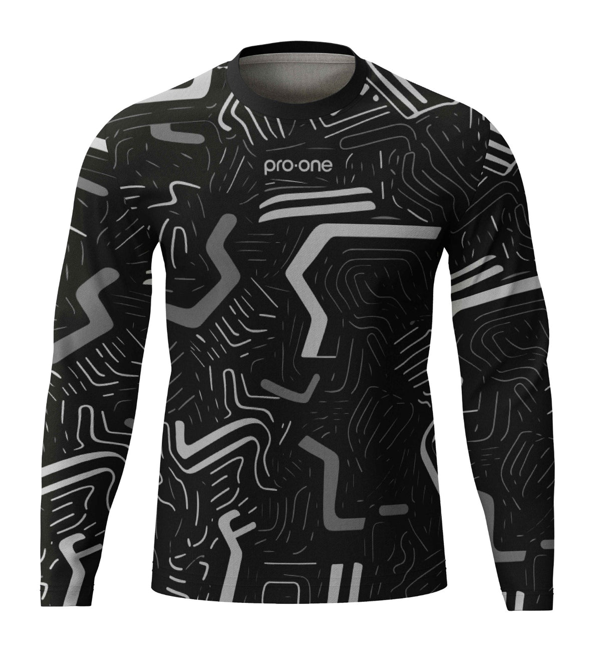 POLERA DE ARQUERO M/LARGA PRO-ONE FOCUS NEGRO/GRIS