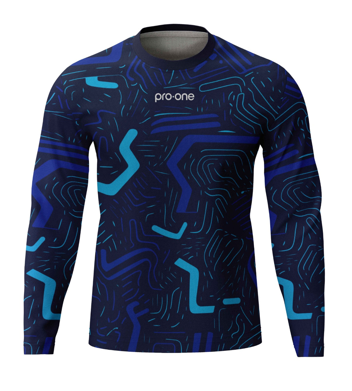 POLERA DE ARQUERO M/LARGA PRO-ONE FOCUS AZUL MARINO