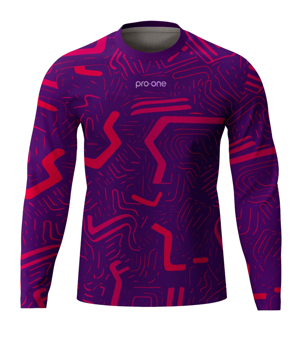 POLERA DE ARQUERO M/LARGA PRO-ONE FOCUS MORADO/FUCSIA