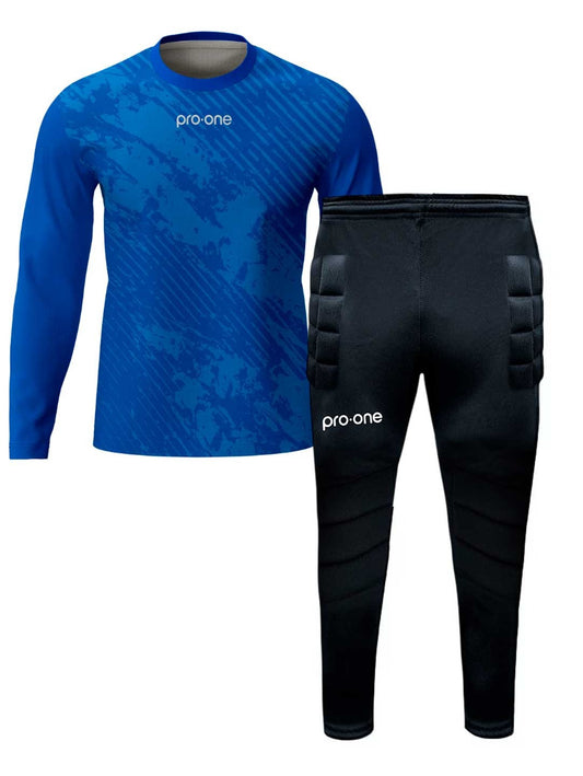 KIT DE ARQUERO PRO ONE AZUL JUNIOR