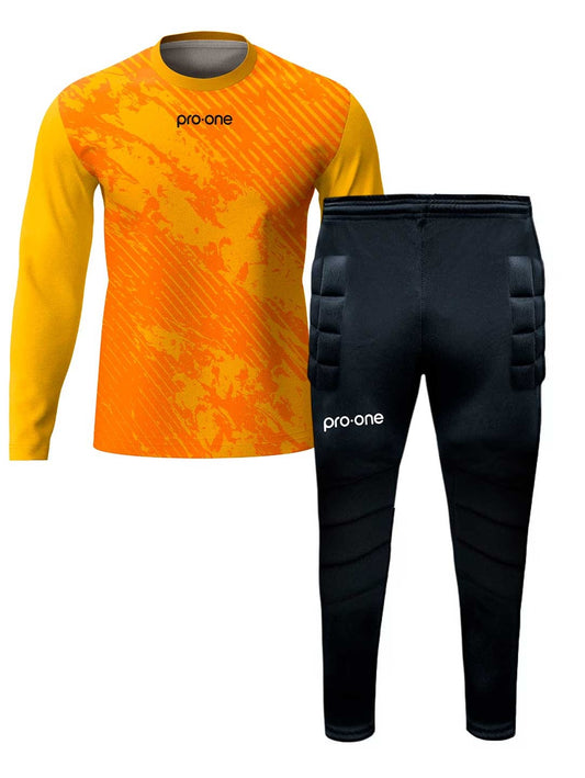 KIT DE ARQUERO PRO ONE AMARILLO JUNIOR