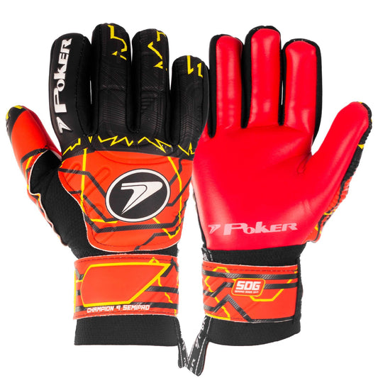 POKER CHAMPION 9 MULTITERRENO NARANJO/NEGRO (SIN FERULAS)