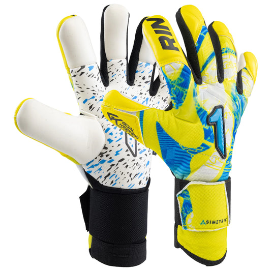 Guantes de Portero Rinat Asimetrik Aero PRIME ADU amarillo/azul/blanco