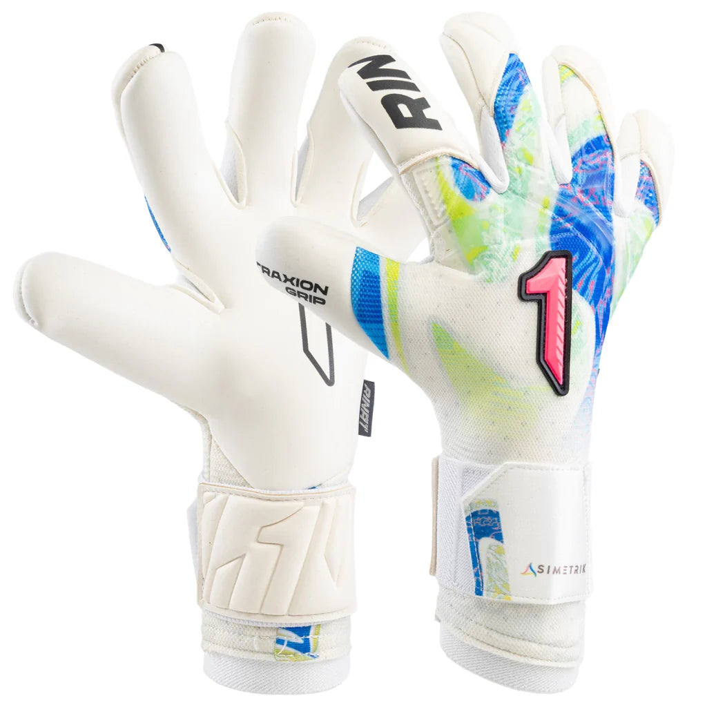 Guantes de Portero Rinat Asimetrik Aero PRO Azul/Verde/Rosa