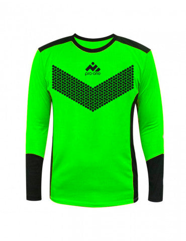 POLERA PRO ONE ADULTO PREMIER VERDE NEON/NEGRO