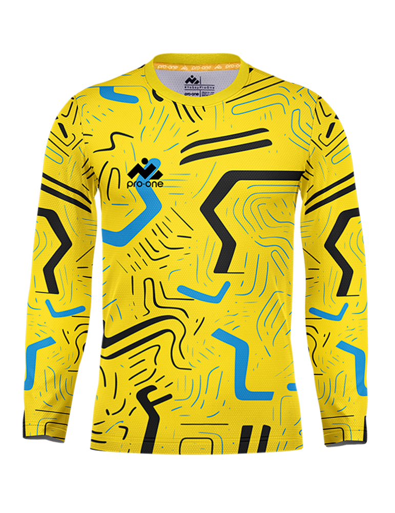 POLERA DE ARQUERO M/LARGA PRO-ONE FOCUS AMARILLO