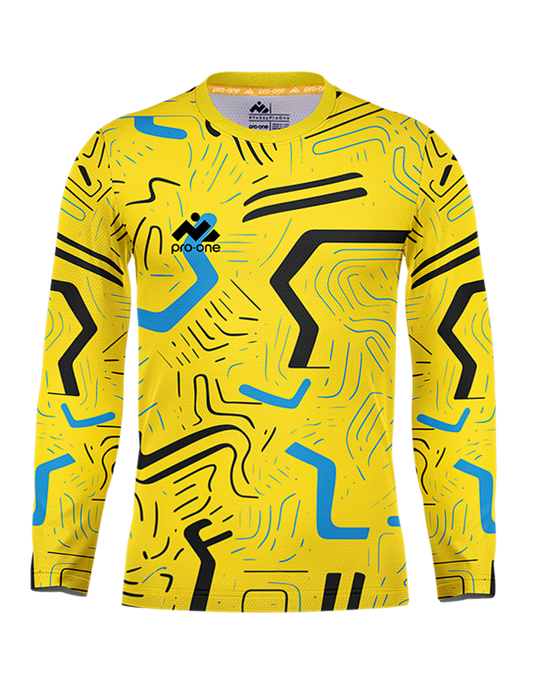 POLERA DE ARQUERO M/LARGA PRO-ONE FOCUS AMARILLO