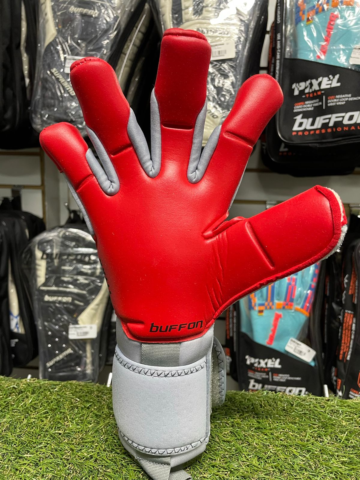 GUANTE BUFFON TITAN PROFESIONAL AD GRIS/ROJO – Todoporteros