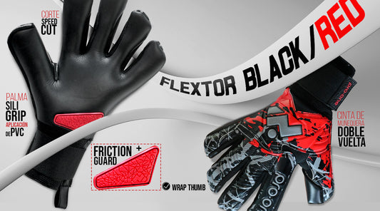 PRO-ONE FLEXTOR RED / BLACK (SIN FERULAS)