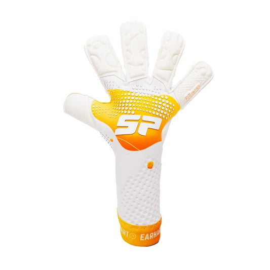 SOLO PORTEROS FÚTBOL EARHART PRO WHITE NARANJO (SIN FERULA)