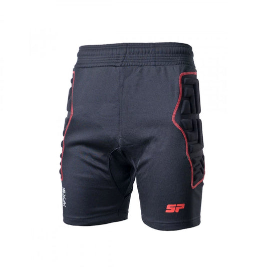 SHORT SOLO PORTEROS PANTERA NEGRO/ROJO