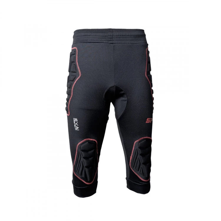 PANTALON 3/4 SOLO PORTEROS PANTERA NEGRO/ROJO