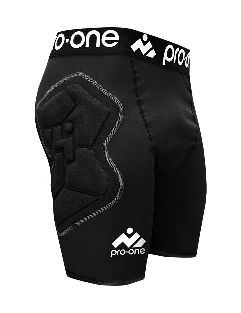CALZA CORTA PRO-ONE CYLION NEGRO CON PROTECCION